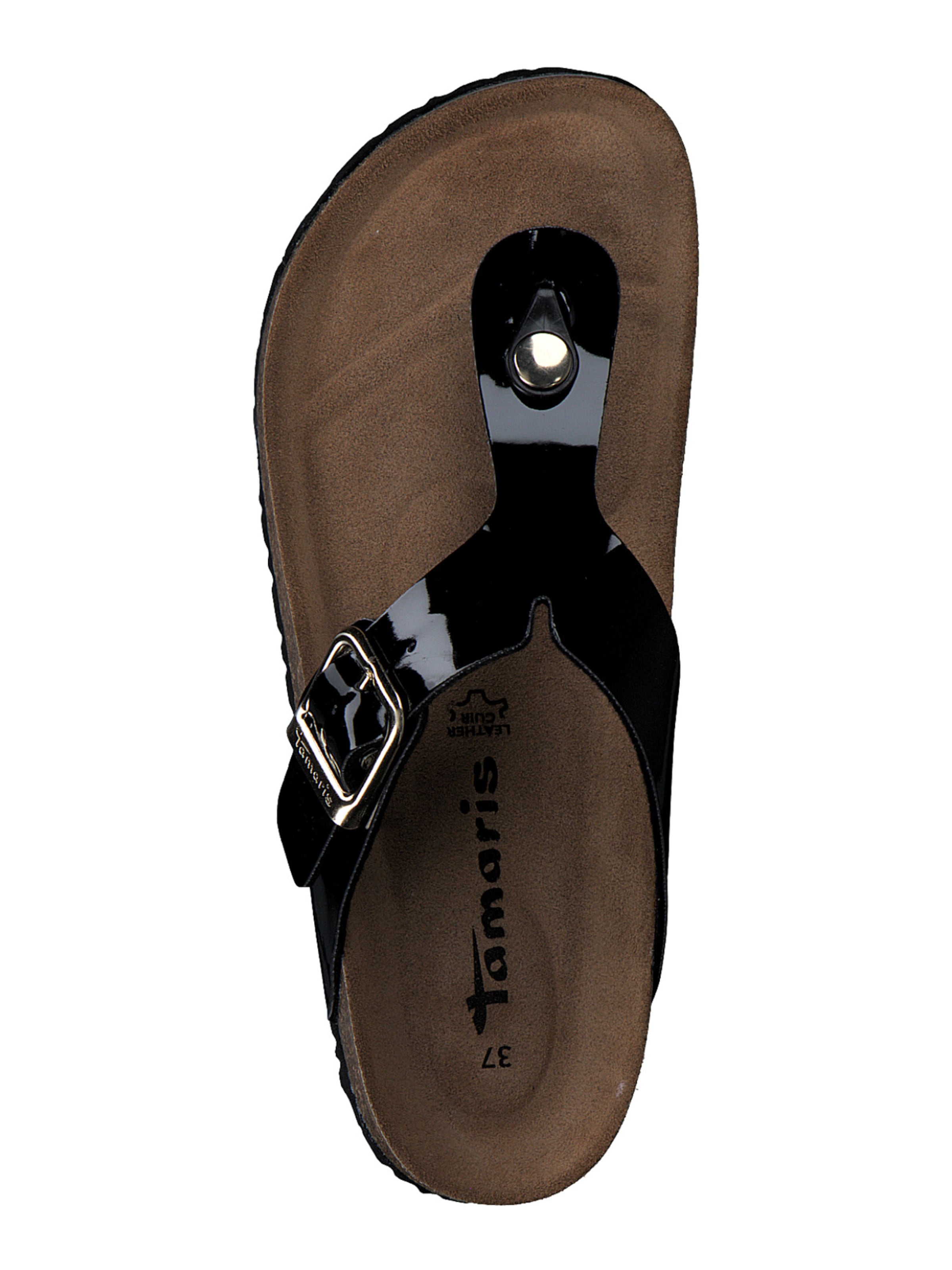 Tongs Tamaris en noir