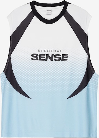 BershkaMajica - plava boja: prednji dio