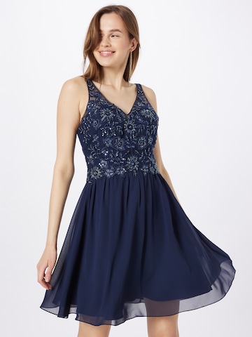 Laona Cocktail Dress in Blue: front