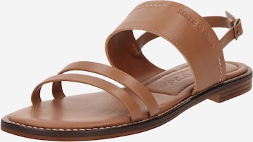Marc O'Polo Sandal 'Babett 1A' in Brown: front