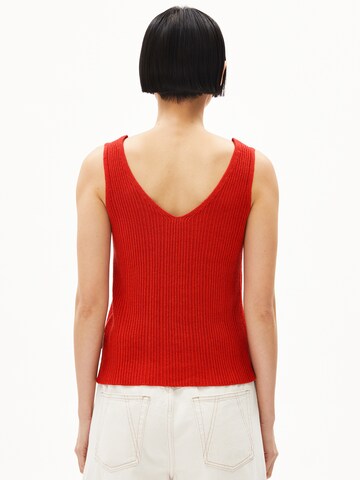 ARMEDANGELS Stricktop 'Caaro Lino' in Rot