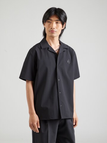 BALR. Comfort fit Button Up Shirt 'Hex-Series' in Black: front