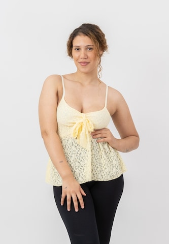 Elara Top in Yellow: front
