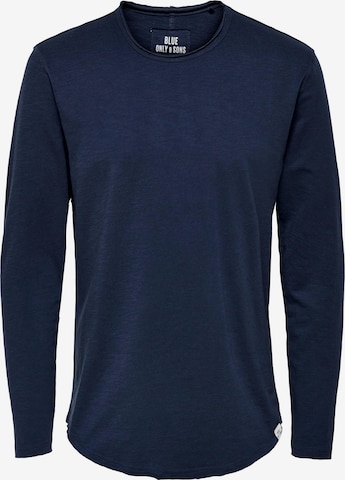 Only & Sons Shirt 'Benne' in Blauw: voorkant