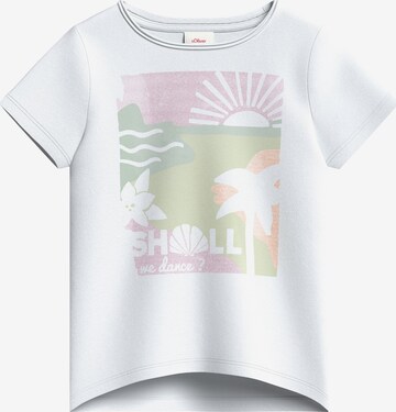 T-Shirt s.Oliver en blanc : devant