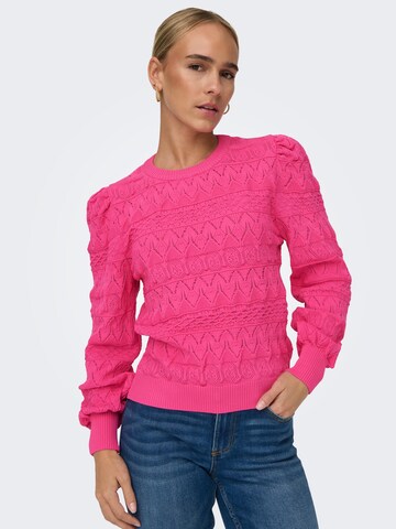 ONLY Pullover 'SANDY' in Pink: Vorderseite