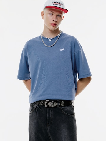 Pull&Bear Póló 'STWD' - kék: elől