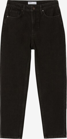 Bershka Regular Jeans in Zwart: voorkant