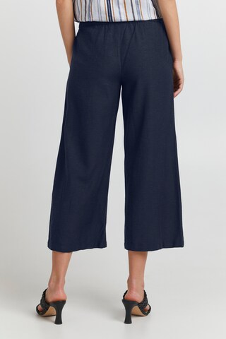 Fransa Wide leg Broek 'FAMADDIE' in Blauw