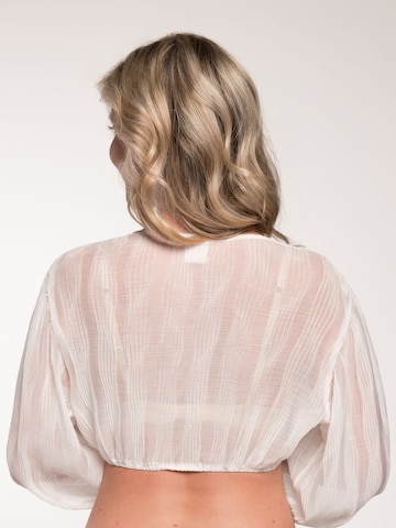 Blouse folklorique 'Gesche' SPIETH & WENSKY en blanc