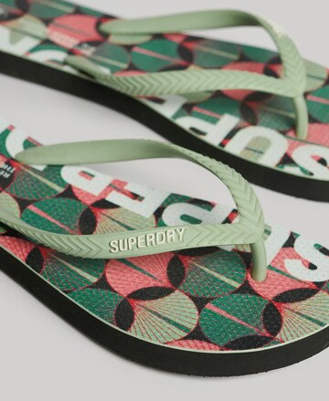 Superdry T-bar sandals in Green