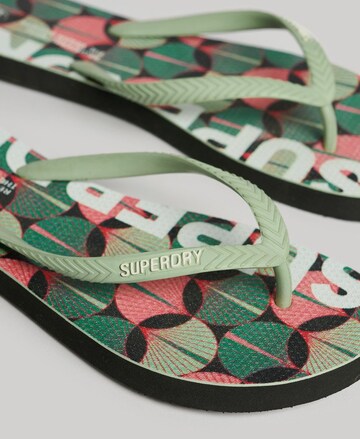 Superdry T-Bar Sandals in Green