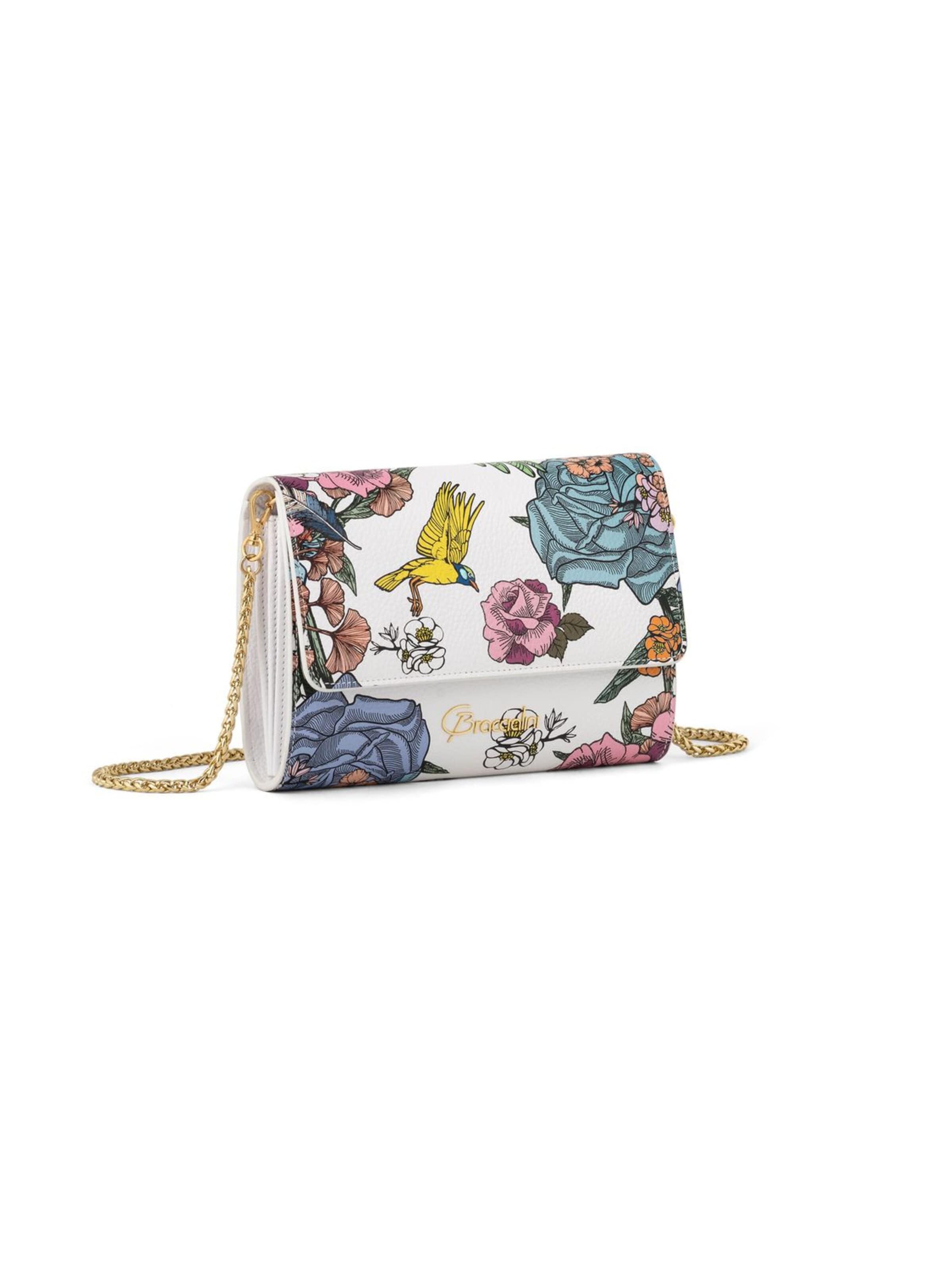 Braccialini - Bolso de noche 'Lady Colibrì' en blanco