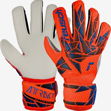 REUSCH Athletic Gloves 'Attrakt Solid ' in Orange: front