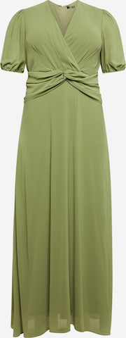 TFNC Plus - Vestido 'TANISHA' en verde: frente