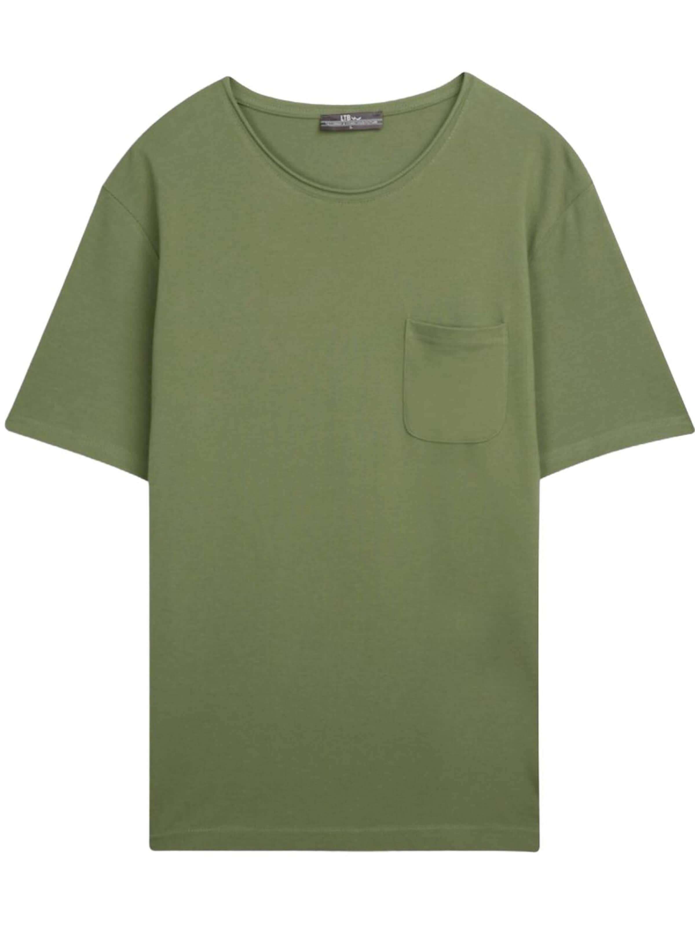 LTB Jeans Shirt 'LTB Jeans Herren-Piqué-T-Shirt' in Green: front