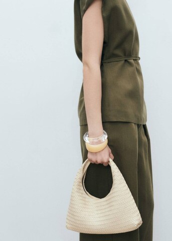 MANGO Wide Leg Hose 'Ferraro' in Grün