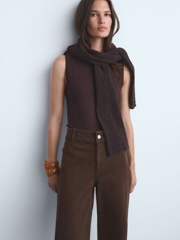 Wide Leg Jean 'CATHERIN' MANGO en marron