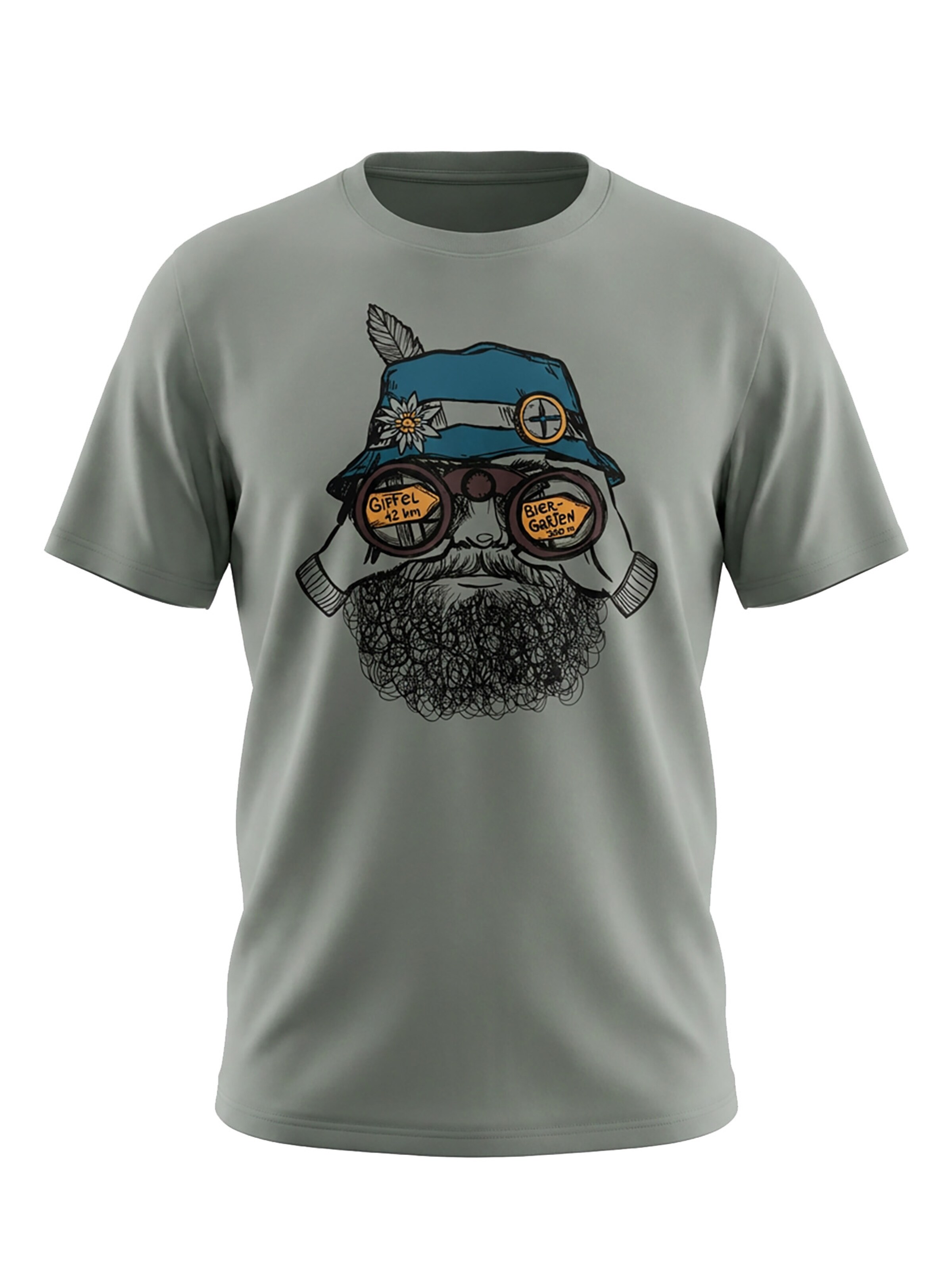 karlskopf Shirt 'WANDERER' in Grey: front