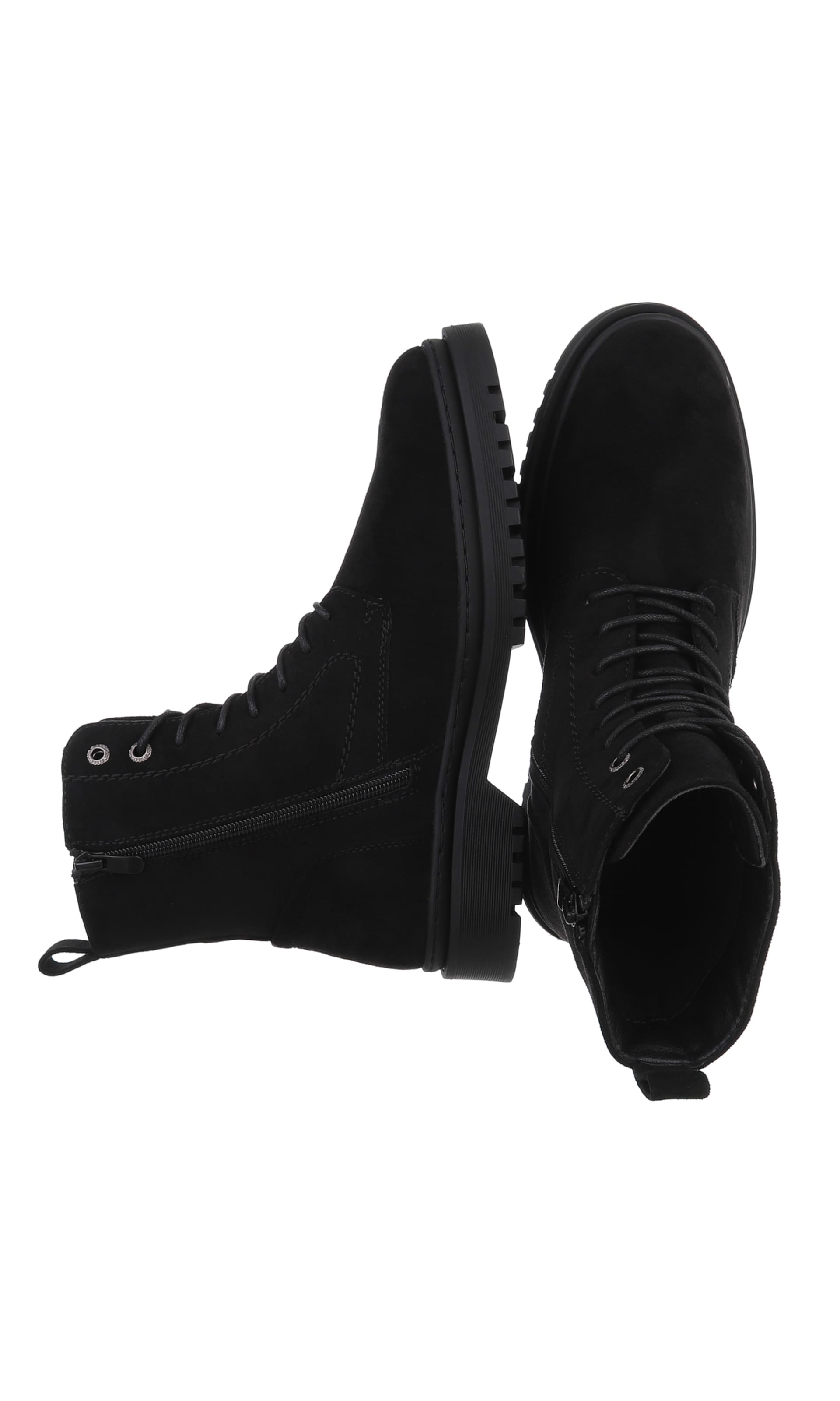 CoolWalk Lace-Up Boots in Black