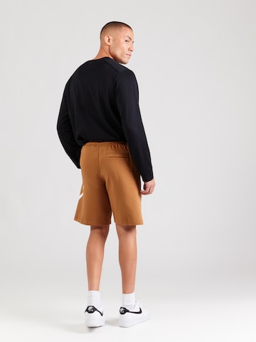 Nike Sportswear Loose fit Trousers 'CLUB' in Brown