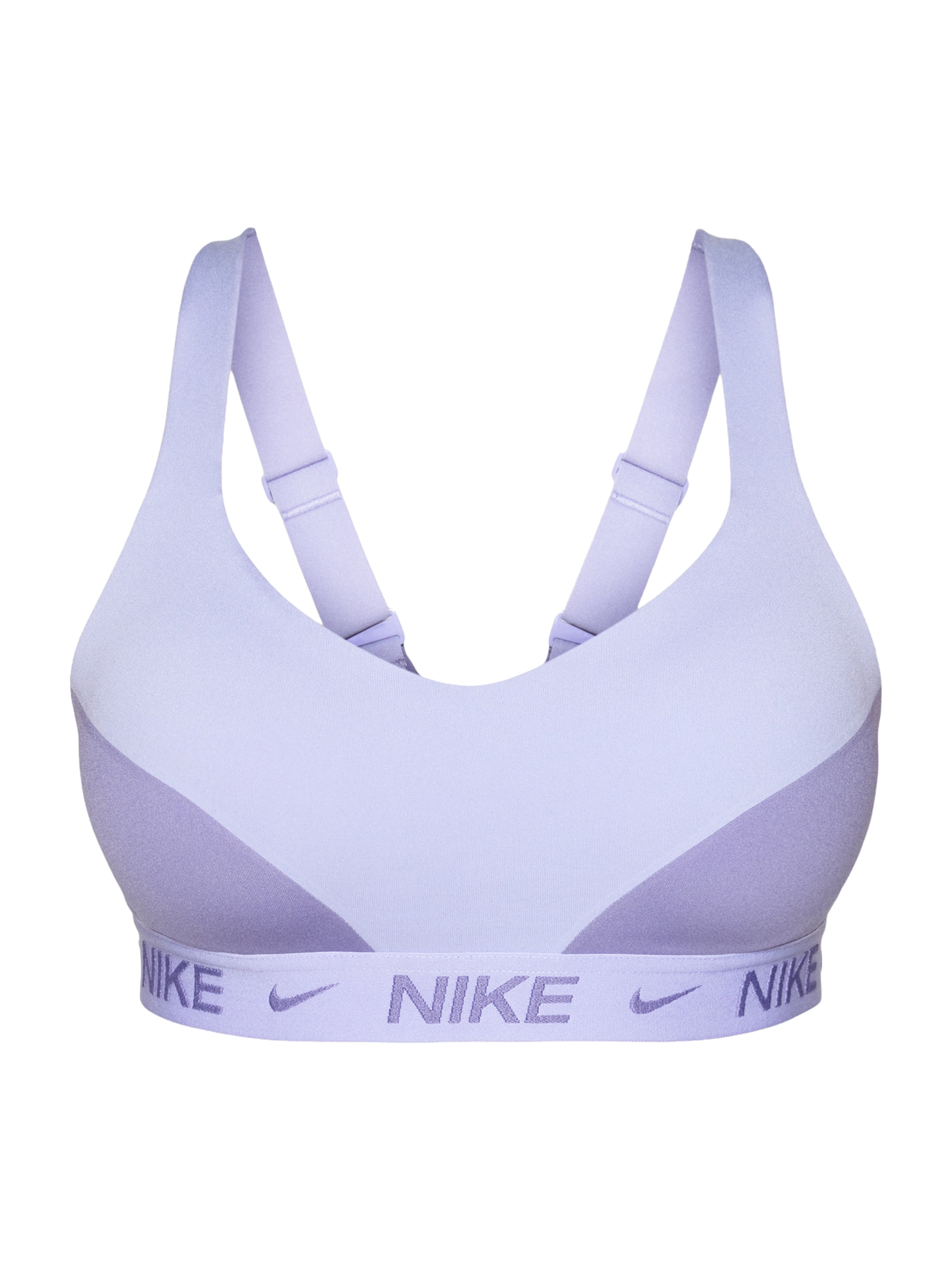 NIKE Bustier Športni nederček 'Indy' | vijolična barva: sprednja stran