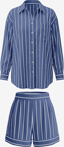 Imily Bela Kalhotový kostým – modrá: přední strana