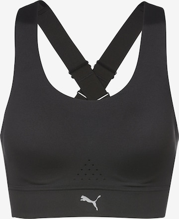 PUMA Bralette Sports Bra 'PWRbreathe' in Black: front