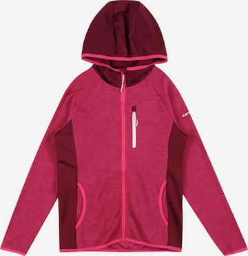 ICEPEAK Athletic Fleece Jacket 'LATINA' in Red: front