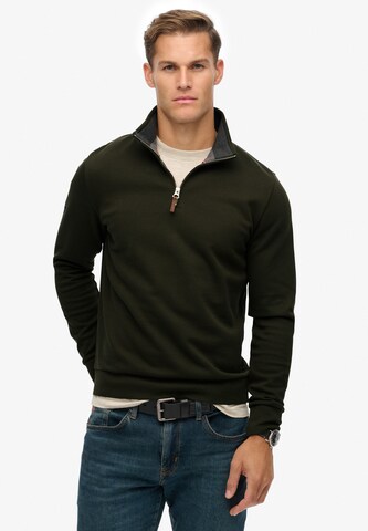 Sweat-shirt Superdry en vert : devant
