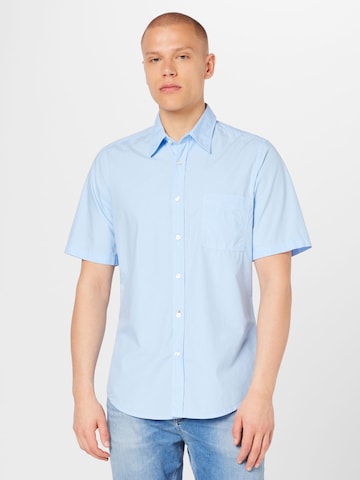 BOSS Orange Slim fit Button Up Shirt 'Relegant' in Blue: front