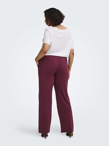 ONLY Carmakoma Loose fit Pants 'CARGOLDTRASH' in Red