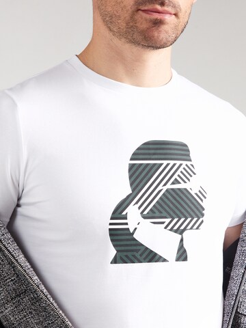 Karl Lagerfeld Тениска в бяло