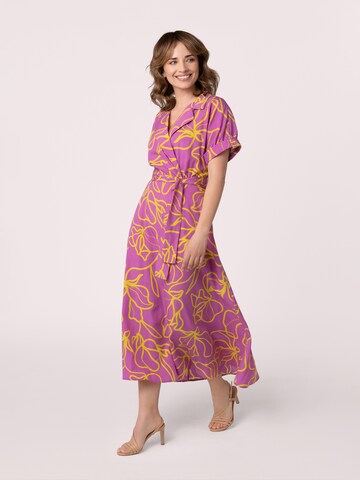 Abito camicia '4UC012' di Quiosque in lilla
