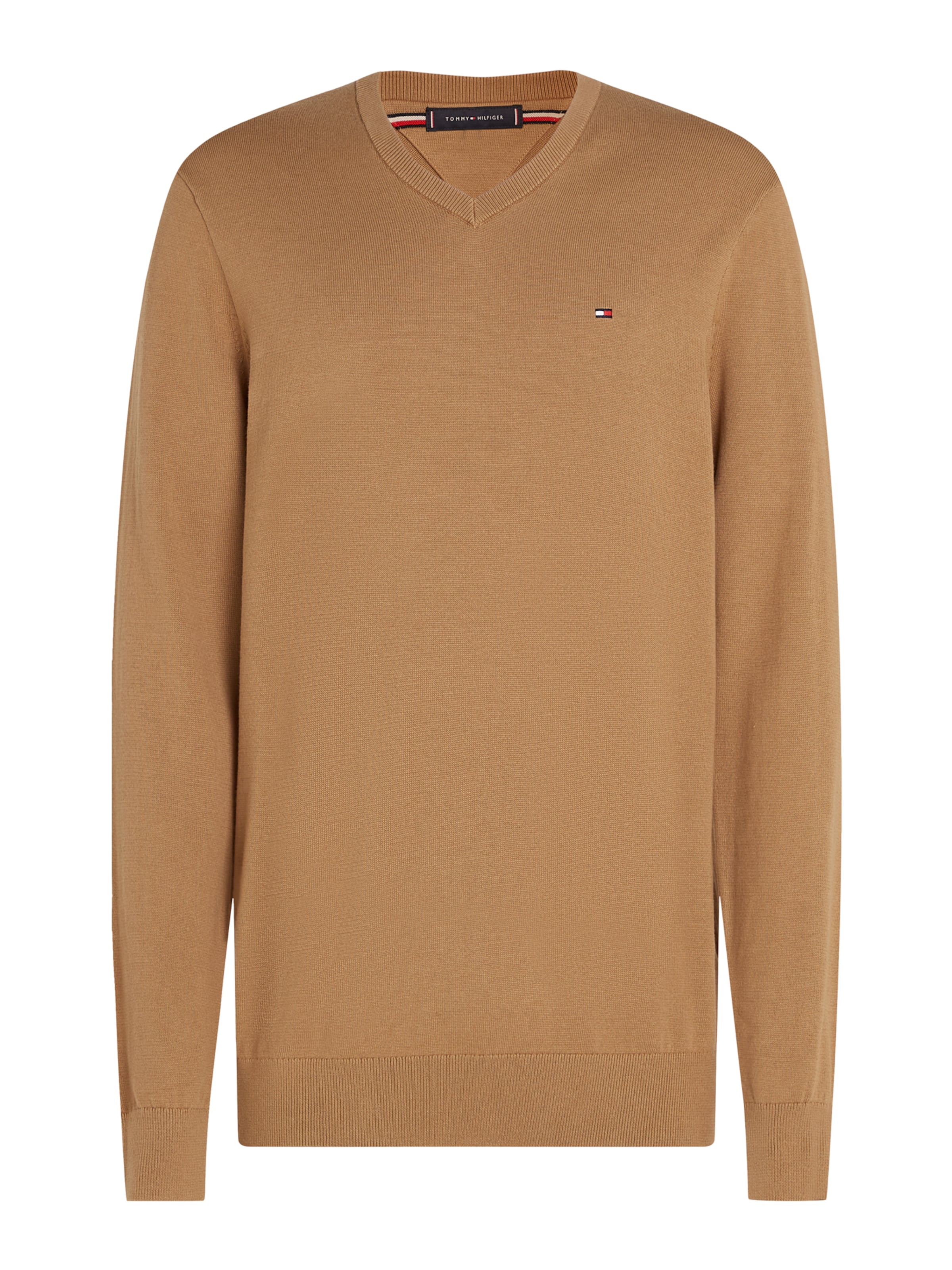 TOMMY HILFIGER Neulepaita 'ESSENTIAL' värissä khaki, Tuotenäkymä