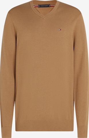 TOMMY HILFIGER Свитер 'ESSENTIAL' в Зеленый: спереди