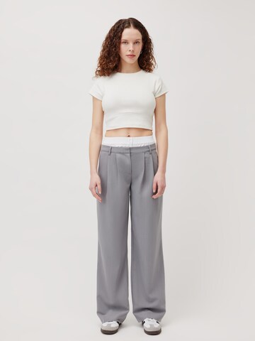 LeGer by Lena Gercke Loose fit Pleat-front trousers 'Dilane' in Grey