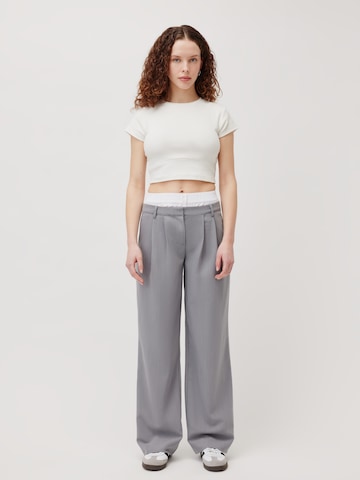 Loosefit Pantaloni con pieghe 'Dilane' di LeGer by Lena Gercke in grigio