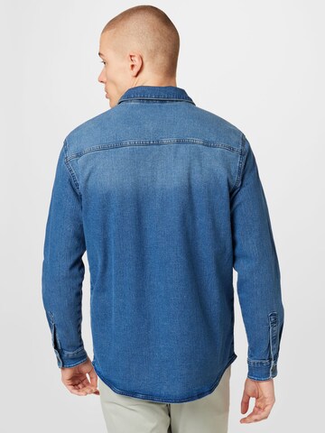 Coupe regular Chemise 'Camon' Only & Sons en bleu