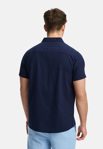 INDICODE JEANS Regular fit Overhemd 'Maribo' in Blauw