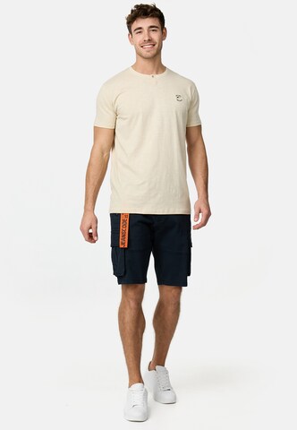 T-Shirt 'Ansel' INDICODE JEANS en beige