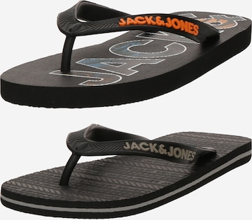 Tongs JACK & JONES en gris : devant