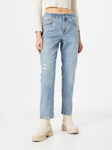 comma casual identity Regular Jeans in Blauw: voorkant