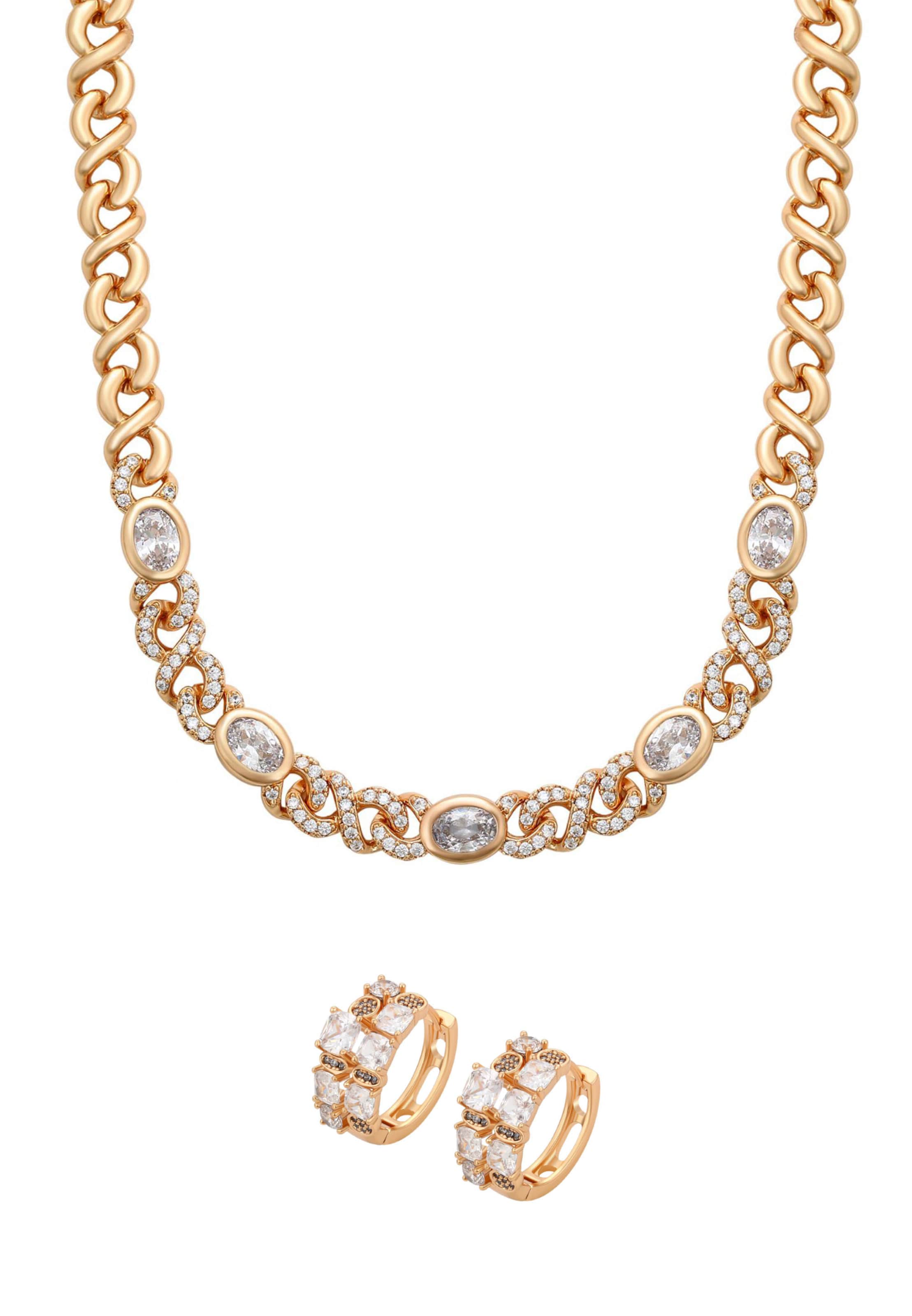 faina - Conjunto de joyería en oro: frente