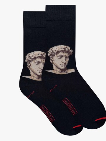 MuseARTa Socken 'Clemente Papi - David' in Schwarz