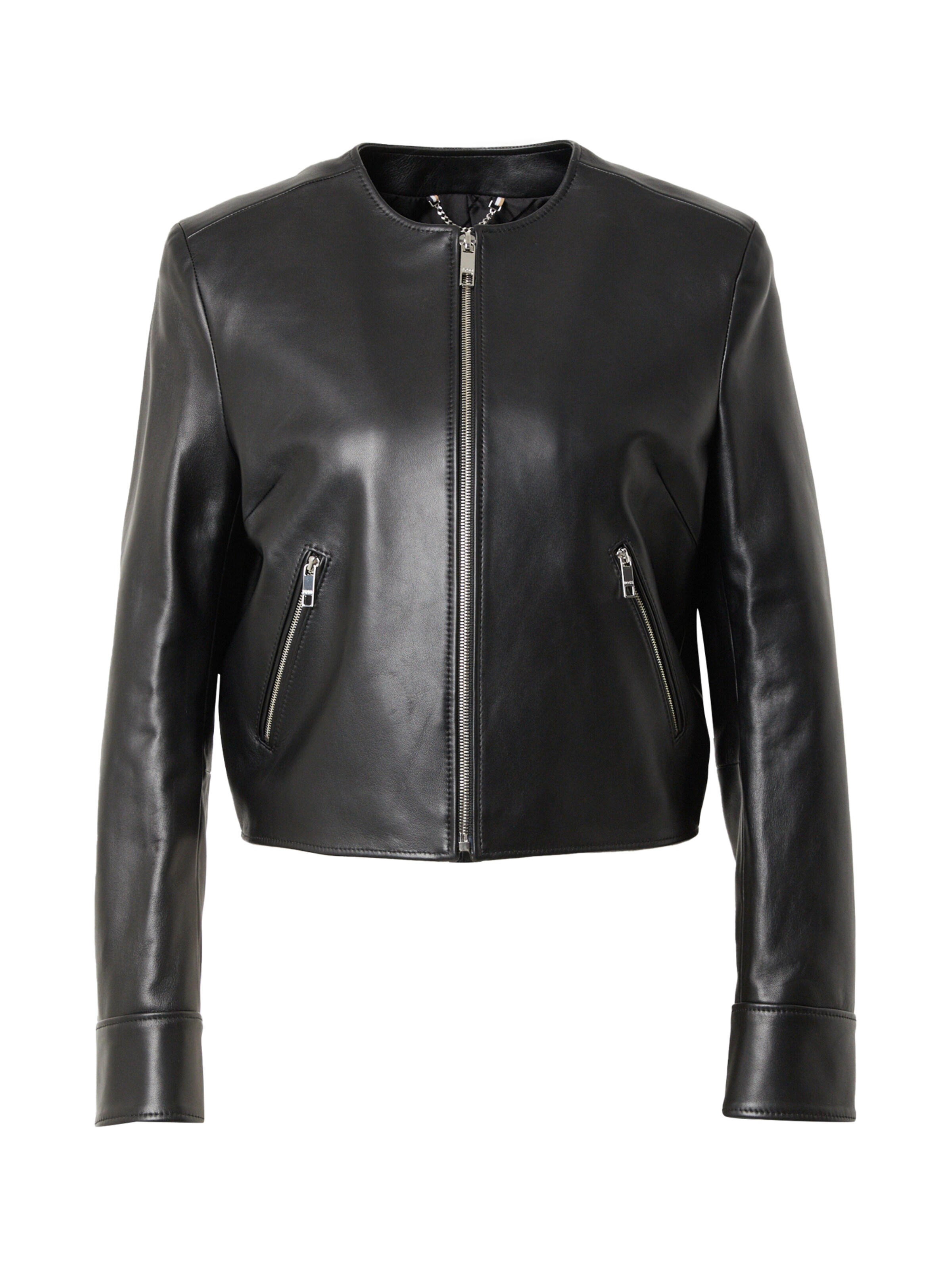 Giacca di mezza stagione 'Sadenita' di BOSS in nero: frontale