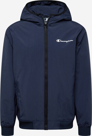 Champion Authentic Athletic Apparel Φθινοπωρινό και ανοιξιάτικο μπουφάν σε σκούρο μπλε / κόκκινο / λευκό, Άποψη προϊόντος