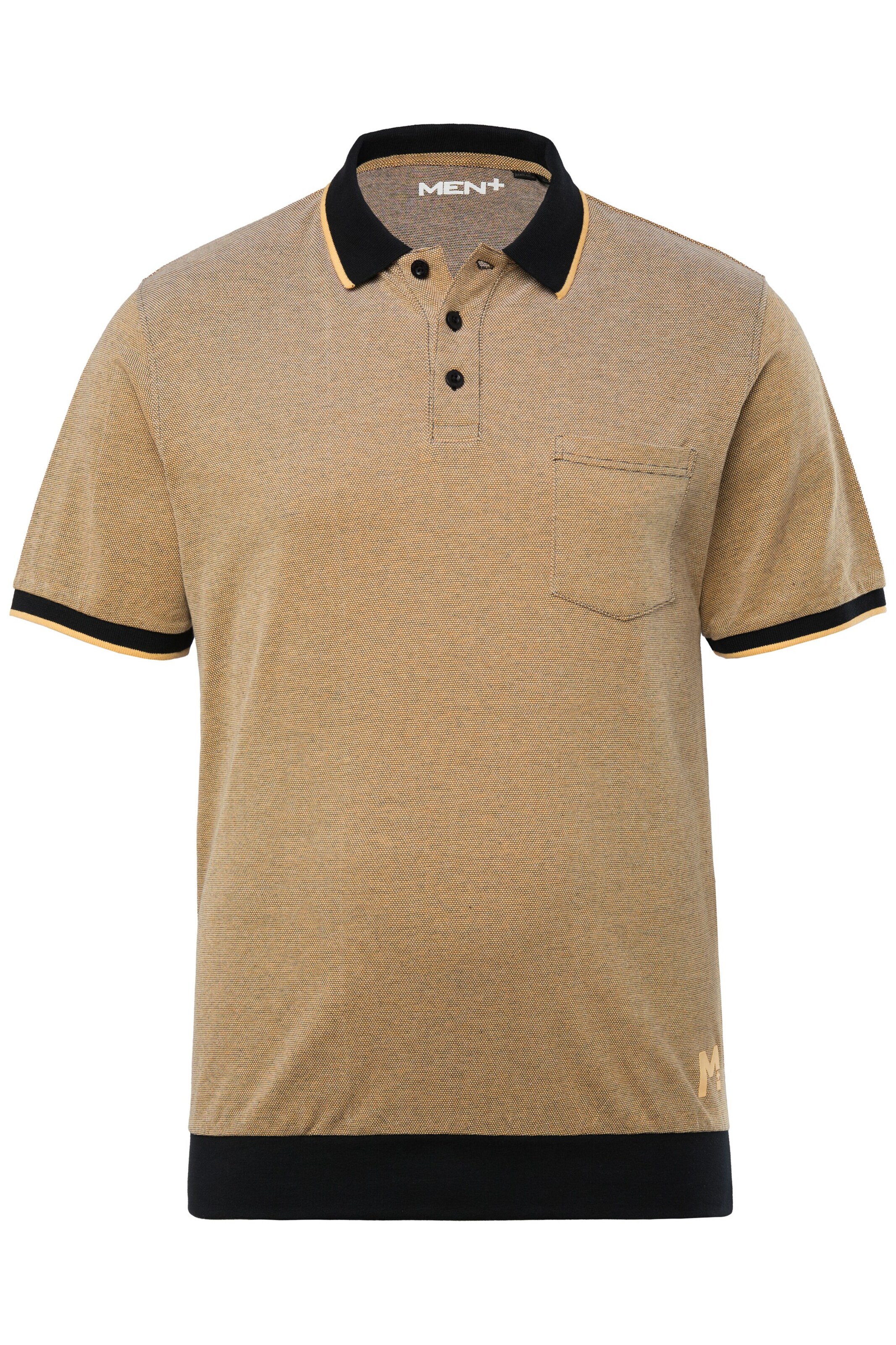 Men Plus Shirt in Brown: front