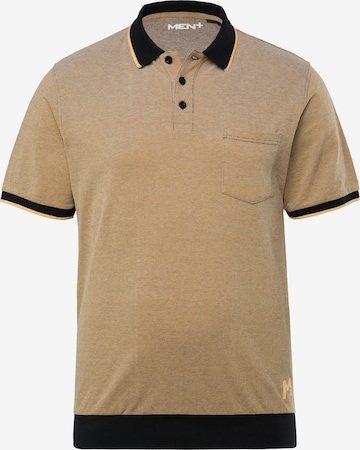 Men Plus Shirt in Brown: front