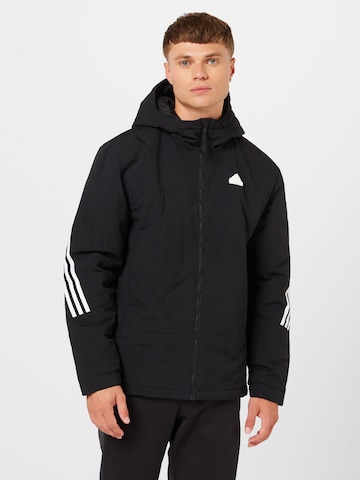 ADIDAS SPORTSWEAR Athletic Jacket 'FUTURE ICONS' in Black: front